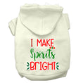 Load image into Gallery viewer, Christmas Pet Hoodie Screen Printed, "I Make Spirits Bright"