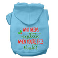 Load image into Gallery viewer, Christmas Pet Hoodie, "Who Needs Mistletoe When You're This Cute"