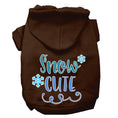 Load image into Gallery viewer, Christmas Pet Hoodie Screen Printed, "Snow Cute"