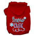 Load image into Gallery viewer, Christmas Pet Hoodie Screen Printed, "Snow Cute"