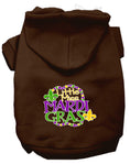 Load image into Gallery viewer, Pet Dog & Cat Hoodie Screen Printed, "Little Miss Mardi Gras"