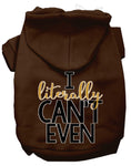 Load image into Gallery viewer, Pet Hoodie "I Literally Can't Even"