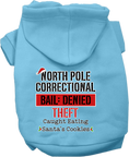 Load image into Gallery viewer, Christmas Pet Hoodie Screen Printed, "North Pole Correctional"