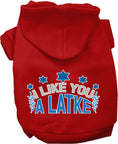 Load image into Gallery viewer, Hanukkah Pet Hoodie "I Like You A Latke"