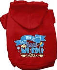 Load image into Gallery viewer, Hanukkah Pet, Dog and Cat Hoodie Screen Printed, "This Is How We Roll"