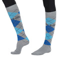 Load image into Gallery viewer, TuffRider Argyle Knee Hi Socks