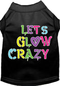 Load image into Gallery viewer, Fun Retro Neon Cat or Dog Shirt for Pets "Lets Glow Crazy"