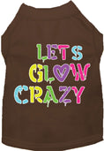 Load image into Gallery viewer, Fun Retro Neon Cat or Dog Shirt for Pets "Lets Glow Crazy"