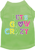 Load image into Gallery viewer, Fun Retro Neon Cat or Dog Shirt for Pets "Lets Glow Crazy"