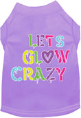 Load image into Gallery viewer, Fun Retro Neon Cat or Dog Shirt for Pets "Lets Glow Crazy"