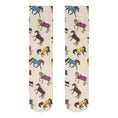 Load image into Gallery viewer, AWST Int'l Lila Horses in Blankets Equestrian Boot Socks Ladies
