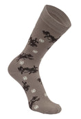 Load image into Gallery viewer, AWST Int'l Lila Bucking Horses Socks 6-pack