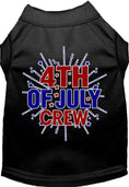 Load image into Gallery viewer, Patriotic Cat or Dog Shirt for Pets "Fireworks and 4th of July Crew"