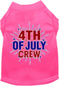 Load image into Gallery viewer, Patriotic Cat or Dog Shirt for Pets "Fireworks and 4th of July Crew"