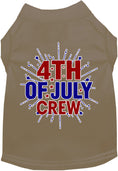 Load image into Gallery viewer, Patriotic Cat or Dog Shirt for Pets "Fireworks and 4th of July Crew"
