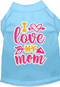 Load image into Gallery viewer, Adorable Cat or Dog Shirt for Pets "Pink I Love My Mom"