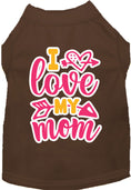 Load image into Gallery viewer, Adorable Cat or Dog Shirt for Pets "Pink I Love My Mom"