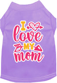 Load image into Gallery viewer, Adorable Cat or Dog Shirt for Pets "Pink I Love My Mom"