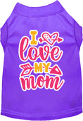 Load image into Gallery viewer, Adorable Cat or Dog Shirt for Pets "Pink I Love My Mom"