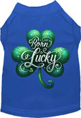 Load image into Gallery viewer, Adorable Cat or Dog Shirt for Pets "A's Born Lucky"