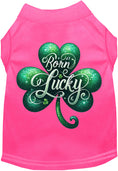 Load image into Gallery viewer, Adorable Cat or Dog Shirt for Pets "A's Born Lucky"