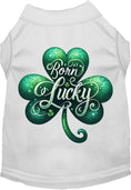 Load image into Gallery viewer, Adorable Cat or Dog Shirt for Pets "A's Born Lucky"