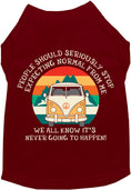 Load image into Gallery viewer, Cat or Dog Shirt for Pets "Stop Expecting Normal Vanlife"
