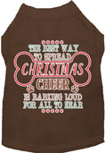 Load image into Gallery viewer, Cute Christmas Cat or Dog Shirt for Pets "Christmas Cheer by Barking Loud"