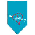 Load image into Gallery viewer, Pet and Dog Bandana Screen Printed, "XOXO"