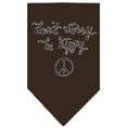 Load image into Gallery viewer, Pet and Dog Bandana Screen Printed, "Don't Worry, Be Hippy"