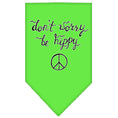 Load image into Gallery viewer, Pet and Dog Bandana Screen Printed, "Don't Worry, Be Hippy"