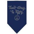 Load image into Gallery viewer, Pet and Dog Bandana Screen Printed, "Don't Worry, Be Hippy"