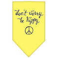 Load image into Gallery viewer, Pet and Dog Bandana Screen Printed, "Don't Worry, Be Hippy"