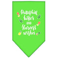 Load image into Gallery viewer, Dog Bandana Screen Printed, "Pumpkin Kisses & Harvest Wishes"