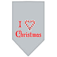 Load image into Gallery viewer, Christmas Pet and Dog Bandana Screen Printed, "I Heart Christmas"