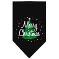 Load image into Gallery viewer, Christmas Dog Bandana, "Scribble Merry Christmas"