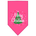 Load image into Gallery viewer, Christmas Dog Bandana, "Scribble Merry Christmas"