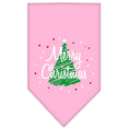 Load image into Gallery viewer, Christmas Dog Bandana, "Scribble Merry Christmas"