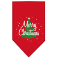 Load image into Gallery viewer, Christmas Dog Bandana, "Scribble Merry Christmas"