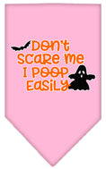 Load image into Gallery viewer, Halloween Pet and Dog Bandana, "Don't Scare Me, I Poop Easily"