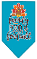 Load image into Gallery viewer, Pet and Dog Bandana Screen Printed, "Family, Food, & Football"