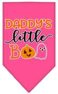 Load image into Gallery viewer, Halloween Pet and Dog Bandana Screen Printed, "Daddy's Little Boo"