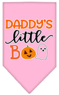 Load image into Gallery viewer, Halloween Pet and Dog Bandana Screen Printed, "Daddy's Little Boo"