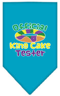 Load image into Gallery viewer, Pet and Dog Bandana Screen Printed, "King Cake Tester"