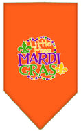 Load image into Gallery viewer, Pet and Dog Bandana Screen Printed, "Little Miss Mardi Gras"