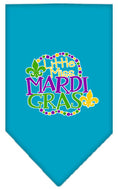 Load image into Gallery viewer, Pet and Dog Bandana Screen Printed, "Little Miss Mardi Gras"