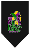 Load image into Gallery viewer, Pet and Dog Bandana Screen Printed, "Mardi Gras King"