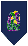 Load image into Gallery viewer, Pet and Dog Bandana Screen Printed, "Mardi Gras King"