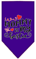 Load image into Gallery viewer, Pet and Dog Bandana Screen Printed, "Mommy Is My Bestie"