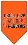 Load image into Gallery viewer, Pet and Dog Bandana Screen Printed, "I Still Live With My Parents"